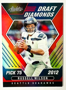 2022 Panini Assoluto Russell Wilson Red FOIL Draft Diamonds SP #/100 Seahawks! - Foto 1 di 3
