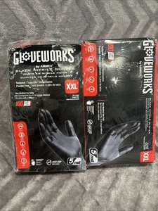 GLOVEWORKS 5mil Black Nitrile Gloves for Automotive Detailing/Mechanic XXL, 200 - Picture 1 of 9