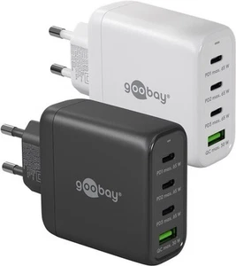 USB-C™ PD Multiport-Schnellladegerät (68 W) schwarz; 3x USB-C™-Anschlüsse (Power - Bild 1 von 1