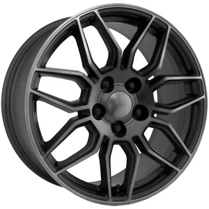 Replica FR401 C8 ZO6 18x8.5 5x4.75" +54mm Grey/Tint Wheel Rim 18" Inch - Picture 1 of 8