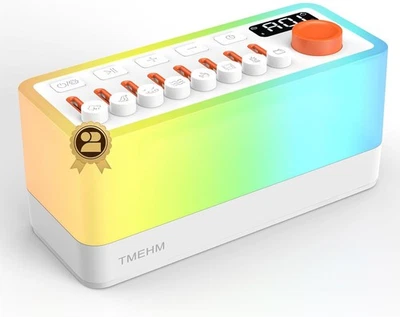 白色噪音睡眠音响机带 8 个自然声音,便携式蓝牙 Spea... — 第 1/4 张图片