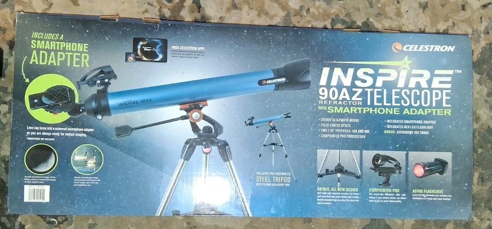Celestron Inspire 90AZ Refractor Telescope - Image 1 of 4