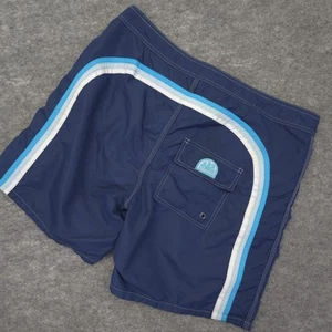 Navy Blue Sundek 34 Rainbow Beach Swim Board Shorts Trunks Bath Suit Size 34 M - Picture 1 of 13