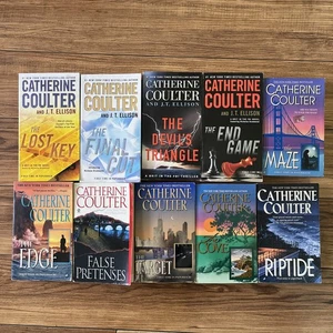 Set Of 10- Catherine Coulter - FBI Thrillers - Paperback Books - Imagen 1 de 4