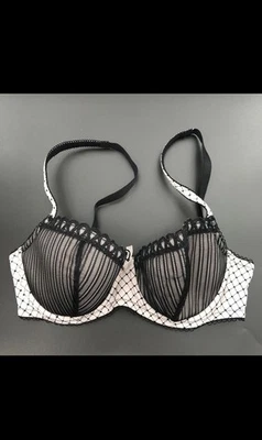 Sutiã de renda acolchoado 34D B.tempt'd By Wacoal La Parisienne push up com aro - Imagem 1 de 4