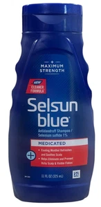 Champú anticaspa Selsun Blue medicado máxima fuerza, 11 fl oz, caducidad 3/27 - Imagen 1 de 2
