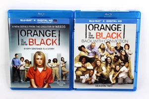 Orange is the New Black Complete Season One 1 and Two 2 Blu-Ray Sets Set Lot - Picture 1 of 8