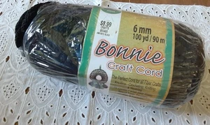 Bonnie Makramee Handarbeit Kordel SCHWARZ 6mm 75 Yards - Bild 1 von 2