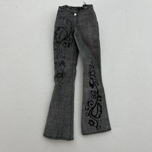 Barbie Fashion Avenue Black Denim Jeans Flared Sparkle aus Nr. 55516 Mattel Club - Bild 1 von 5