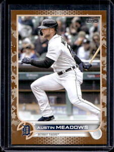 2022 Topps Update Series Austin Meadows Camo Parallel #19/25 Tigers