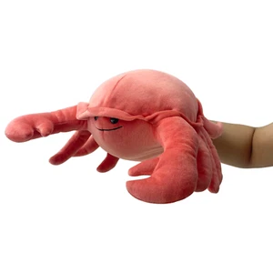 Marioneta de mano de cangrejo de peluche - Juguete de marioneta de cangrejo de peluche suave con garras móviles - Imagen 1 de 7