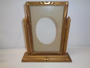 Vintage ART DECO Swivel PICTURE FRAME Gold - Picture 1 of 3