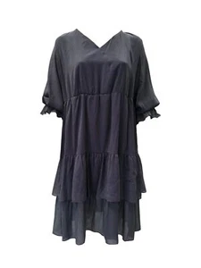Marina Rinaldi Mujer Negro Defile Vestido Shift Talla 20W/29 Nwt - Imagen 1 de 3