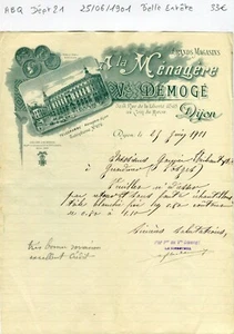 Dépt 21 - Dijon 61 Rue de la Liberté - Belle Entête d'un Grand Magasin de 1901 - Picture 1 of 1