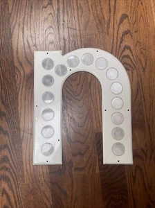 Vintage Aluminum Highway Button Copy Road Sign Reflective Crafting Letter”n” - Picture 1 of 4