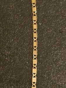 14K Yellow Gold 1.5mm Solid Curb Cuban Chain Necklace Link 