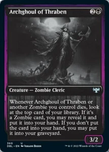 MTG ARCHGHOUL OF THRABEN EXC - GHOUL SUPREMO DI THRABEN - DBL - MAGIC - Picture 1 of 1