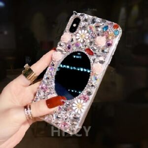 For Motorola Moto One 5G UW 3D bling makeup mirror case Phone cover