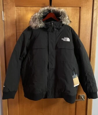 North Face Мужская куртка-бомбер McMurdo размер XXL черный зимнее пальто - Изображение 1 из 4