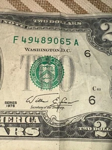 MIXED GOOD TWO Dollar BILL -1976-a found in a mixed stack of bills - Picture 1 of 9