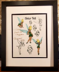 ๐ Walt Disney Tinker bell Drawn To PERFECTION Hand Signed Margaret Kerry NEW - Picture 1 of 10