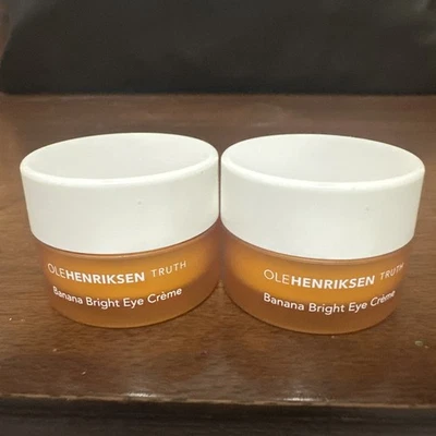 2 件全新 OLEHENRIKSEN 香蕉亮色 + 维生素 C 眼霜 0.25 盎司无盒 — 第 1/3 张图片