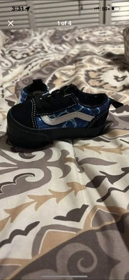 Zapatos Vans para niños pequeños azules talla 4,5 Foto 1 de 4