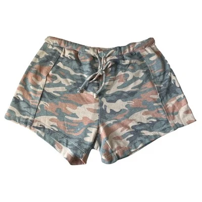 Pantalones Cortos CHASER Vintage Polar Talla L Verde Tostado Estampado Camuflaje Mezcla de Algodón Acogedor Salón Foto 1 de 4