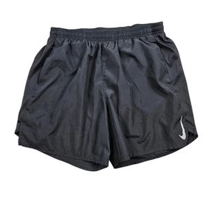 Nike Dri Fit Running Shorts Men's XL Black Lined Moisture Wicking Drawstring - Picture 1 of 11