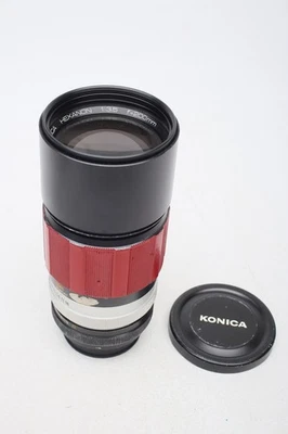 Lente Konica 200 mm f3,5 Hexanon AR 200/3,5 teleobjetivo Prime manual + nítido + funciona Foto 1 de 4