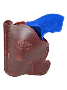 New Barsony Burgundy Leather Pocket Holster Ruger Rossi Kimber 2" Snub 38 357 - Picture 1 of 3