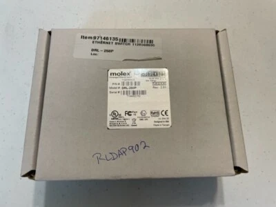 Molex DRL-250P 5-Port Unmanaged Industrial Ethernet Switch 10-30VDC New - Image 1 of 2