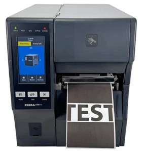 Zebra ZT411 Industrial Thermal Transfer Barcode Label Printer 300 dpi LAN USB BT - Picture 1 of 14