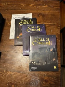 Extremely Rare Kickstarter Exclusive 7th Edition Call Of Cthulhu Soft Cover Lot - Picture 1 of 9