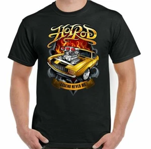 Camiseta Hot Rod Legend Never Die Para Hombre Clásico Automóvil Entusiasta Motor Piezas Diseño - Imagen 1 de 2