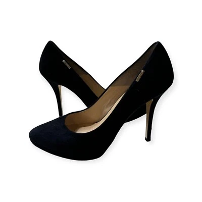 Tacones de gamuza negros LORIBLU - Talla US 7,5 - Hechos en Italia - Elegantes y elegantes Foto 1 de 3