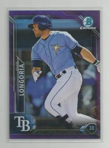2016 Bowman Chrome EVAN LONGORIA Purple 011/250 - Picture 1 of 1