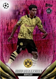 2023-24 Topps UEFA Klubwettbewerbe #191 Julien Duranville rosa funkelnd - Bild 1 von 2