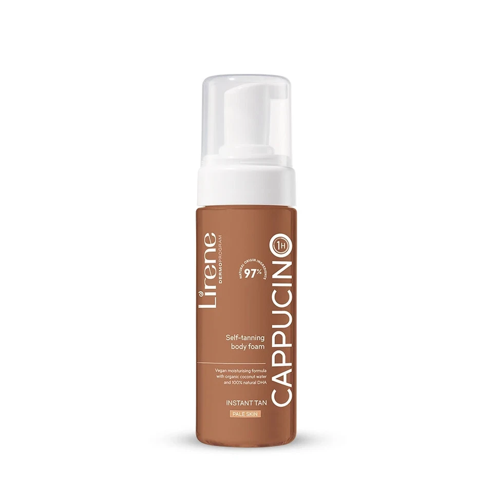 Lirene Perfect Tan Selbstbräunungsschaum mit Bio Kokoswasser Cappucino 150 ml