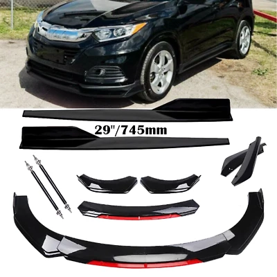 For Honda HR-V 2016-2024 Front Rear Bumper Lip Spoiler Splitter Side Skirt Bod K Foto 1 de 4