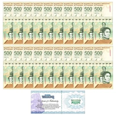 VENEZUELA 500 DIGITALES qty. 20 2023/2024 unc 10 billion bolivars USA SELLER - Image 1 of 2