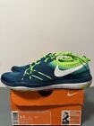 Nike Free TR Focus Flyknit Turquoise/Electric Green Women Size 9.5 844817-301