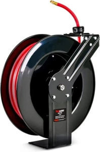 Carrete de manguera de aire retráctil ReelWorks 3/8" pulgadas x 80' pies máximo 300PSI - Imagen 1 de 7