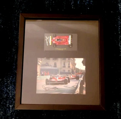 Ferrari 312T4 winner GP Montecarlo'79 Model car+picture signed by Jody Scheckter - Immagine 1 di 4
