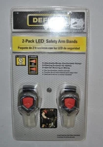 NEW DEFIANT LED Safety Arm Bands Runners Bikers Walking Hiking - Picture 1 of 2