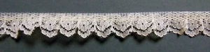 1/2" Ivory Ruffled Lace Free Shipping - Picture 1 of 2