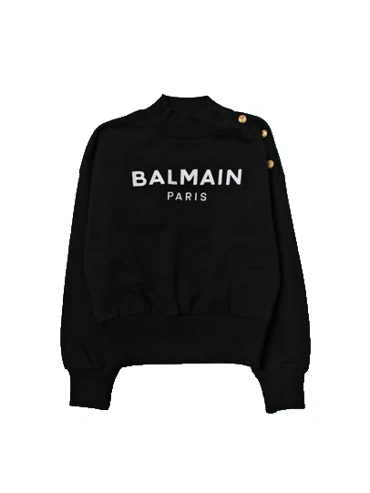 MOLETOM BALAMIN GIRLS COM LOGOTIPO MINI ME PRETO BT4A40 930AV - Imagem 1 de 1