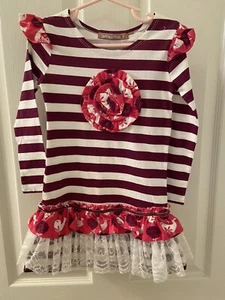 Jelly the Pug Elsa Folk Art Knit Dress Folk Art Collection Girls Size 4 NWT - Picture 1 of 5