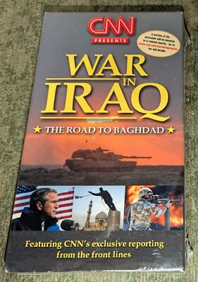 CNN WAR IN IRAQ VHS video tape FACTORY SEALED seal movie live battle footage - Image 1 of 4
