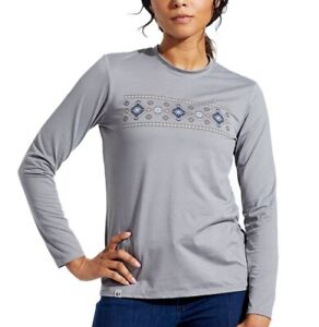 Pearl Izumi Midland Graphic Grey Southwest Women’s M LS Crew - NEW - Retail:$55